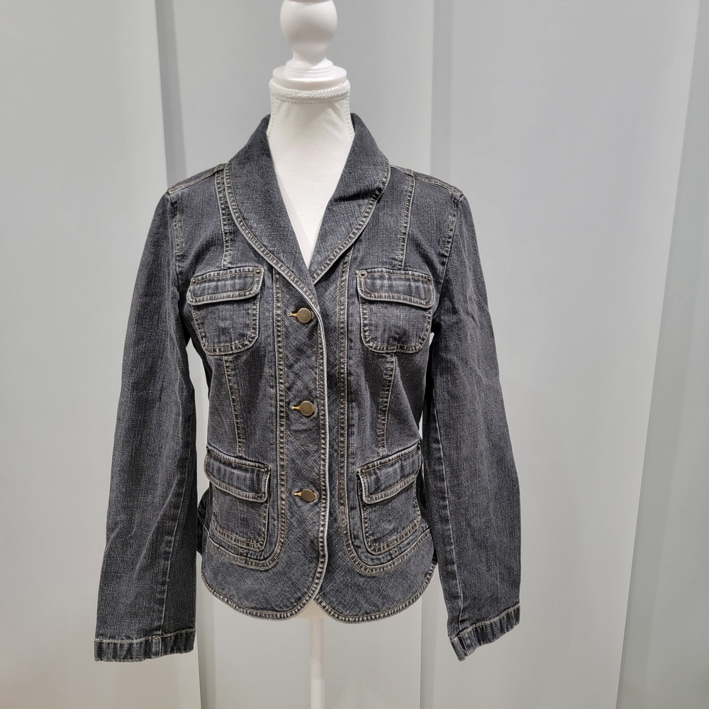 Women’s Dark Gray Denim Jacket